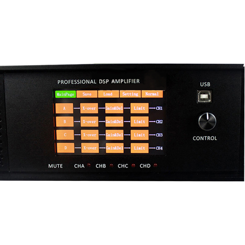 DSP6000Q Professioneller 4-Kanal-Audio-Leistungsverstärker mit DSP