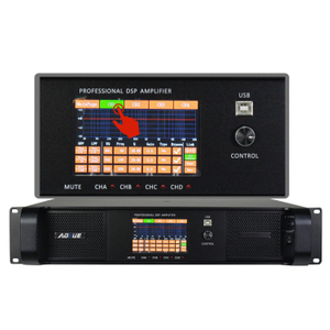 DSP6000Q Professioneller 4-Kanal-Audio-Leistungsverstärker mit DSP